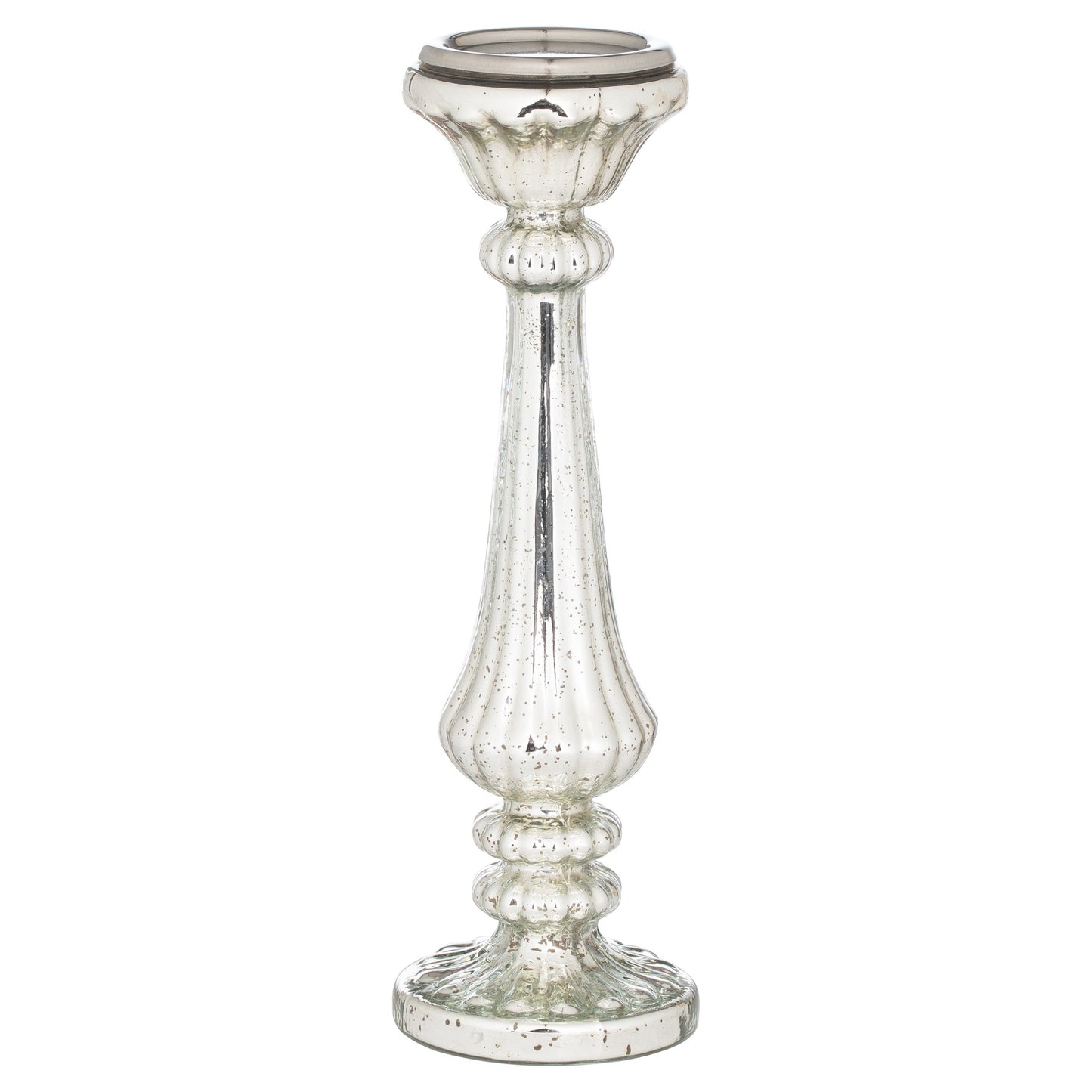 Mercury Effect Deep Ribbed Medium Candle Pillar