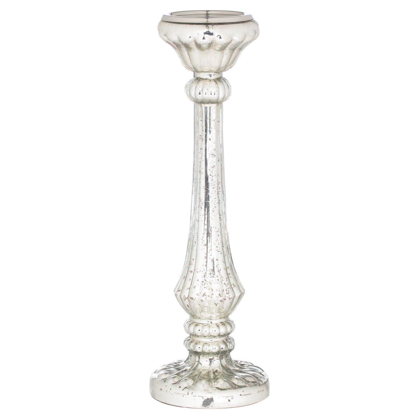 Mercury Effect Deep Ribbed Large Candle Pillar