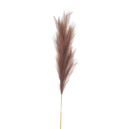 Taupe Large Faux Pampas Grass Stem