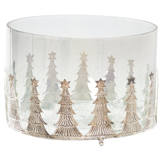 Noel Collection Midnight Large Christmas Tree Candle Holder