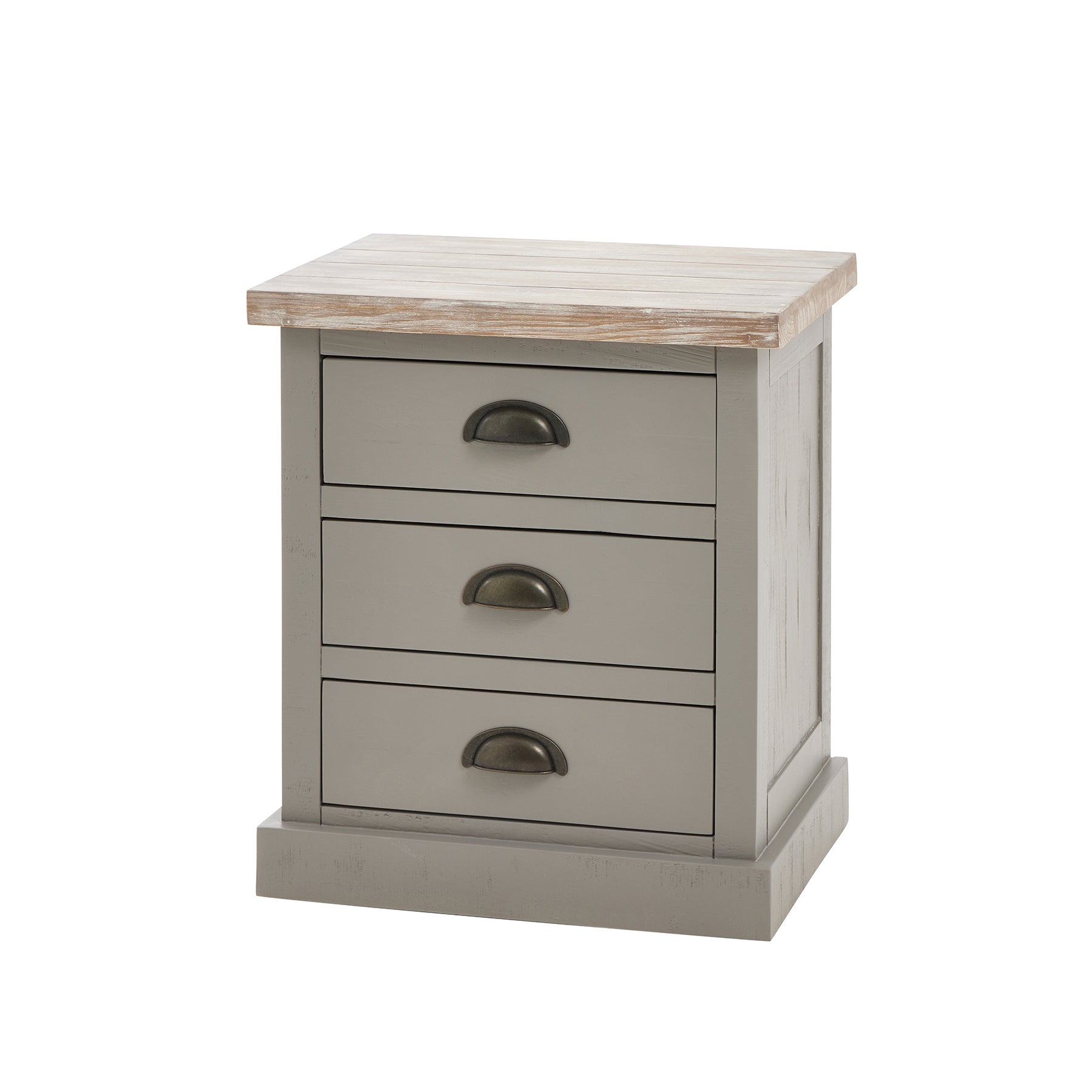 The Oxley Collection Three Drawer Bed Side