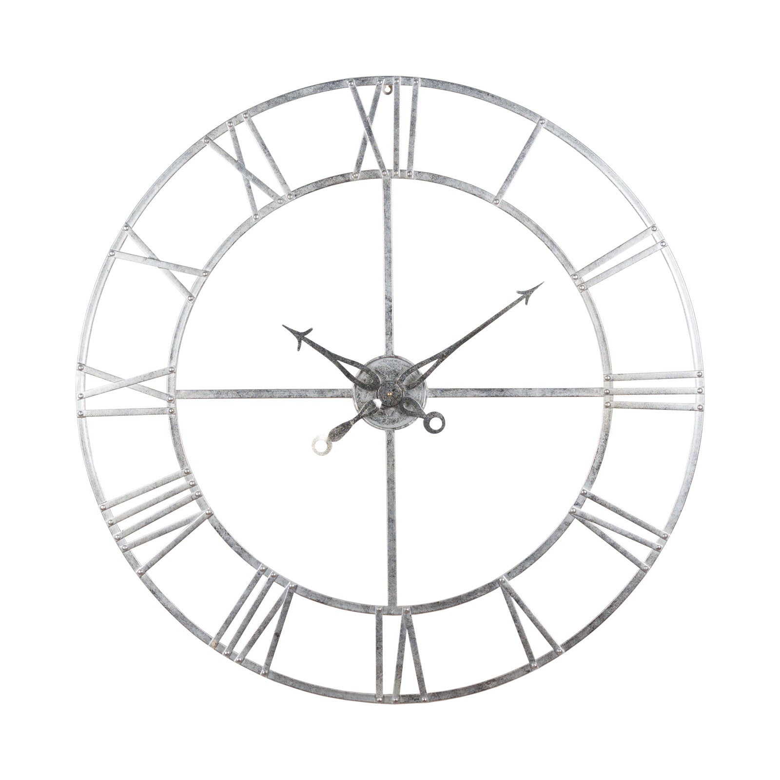 Large-Silver-Foil-Skeleton-Wall-Clock