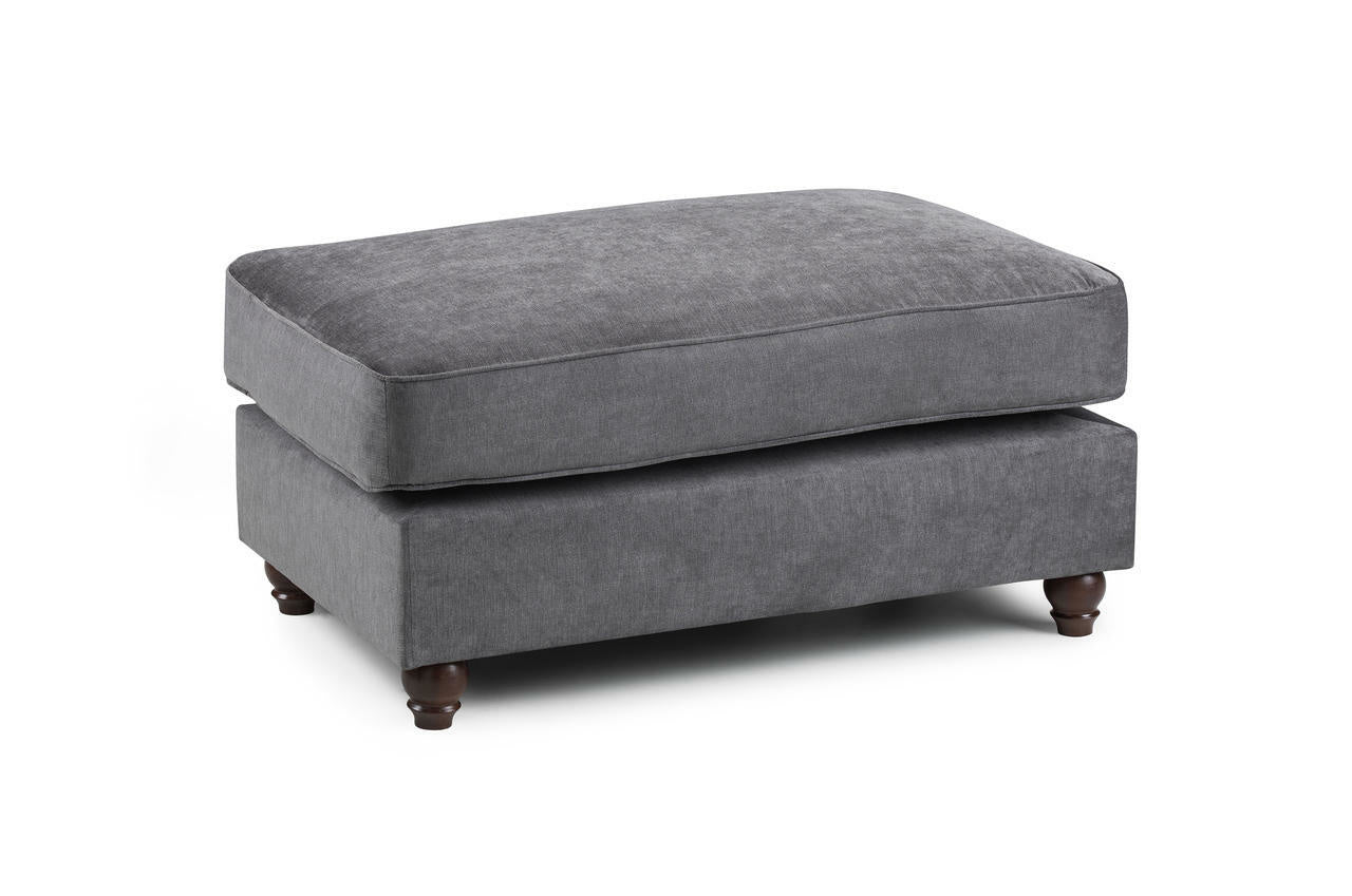 Windsor Dark Grey Footstool