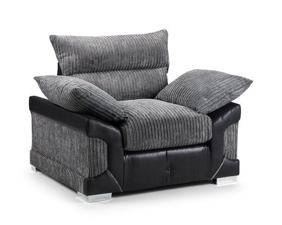 Logan Black & Grey Armchair