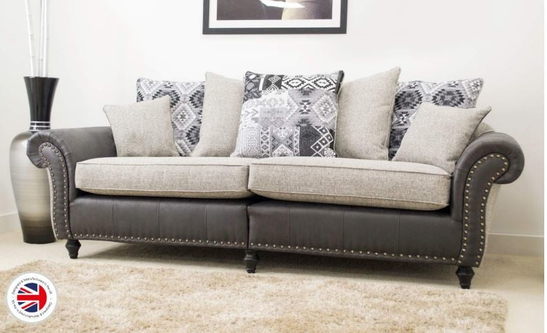 Orleans 4 Seater Sofa Kenya Grey Collection